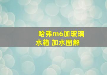 哈弗m6加玻璃水箱 加水图解